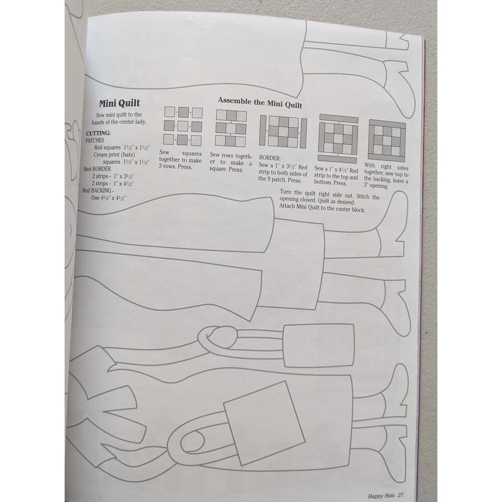 Happy Hats & Friends Pattern Sewing Book - Picture 4 of 6